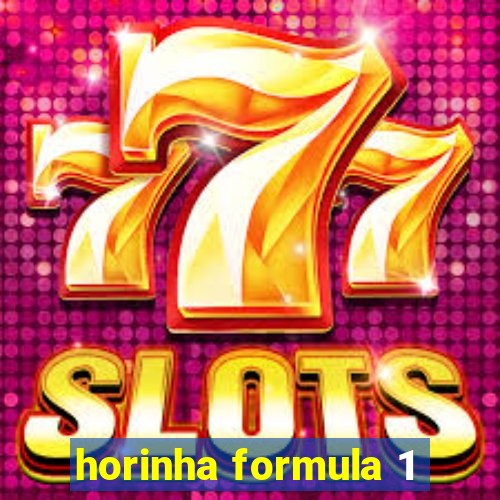 horinha formula 1